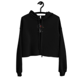 Brain Candy Crop Hoodie (Black Heart)